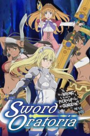 is it wrong to try to pick up girls in a dungeon on the side sword oratoria 8500 poster
